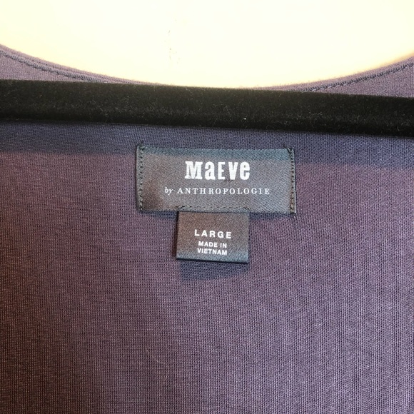 Anthro Maeve Eggplant Purple Dress - Picture 3 of 6